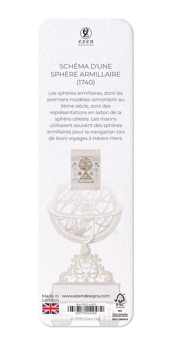 SCHÉMA D'UNE SPHÈRE ARMILLAIRE (1740)