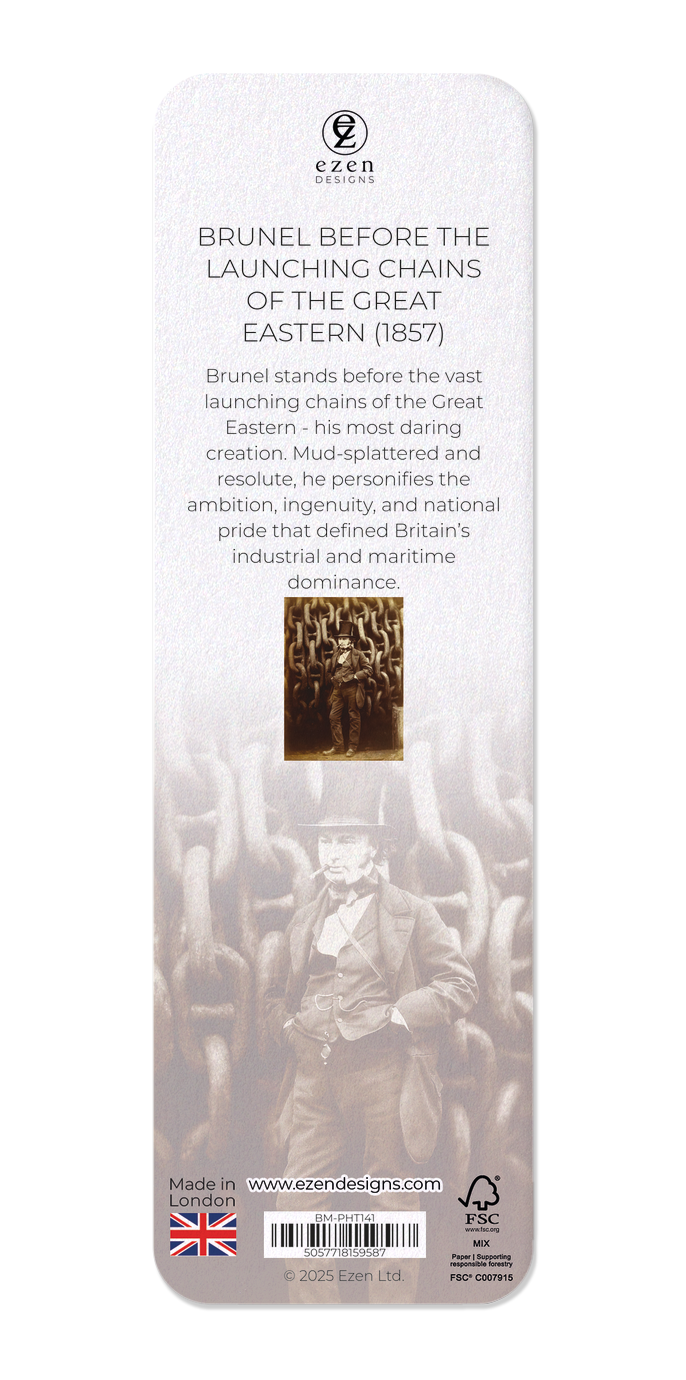 BRUNEL BEFORE THE LAUNCHING CHAINS OF THE GREAT EASTERN (1857)