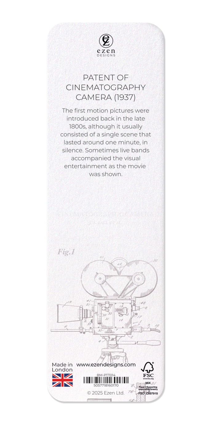 PATENT OF CINEMATOGRAPHY CAMERA (1937)