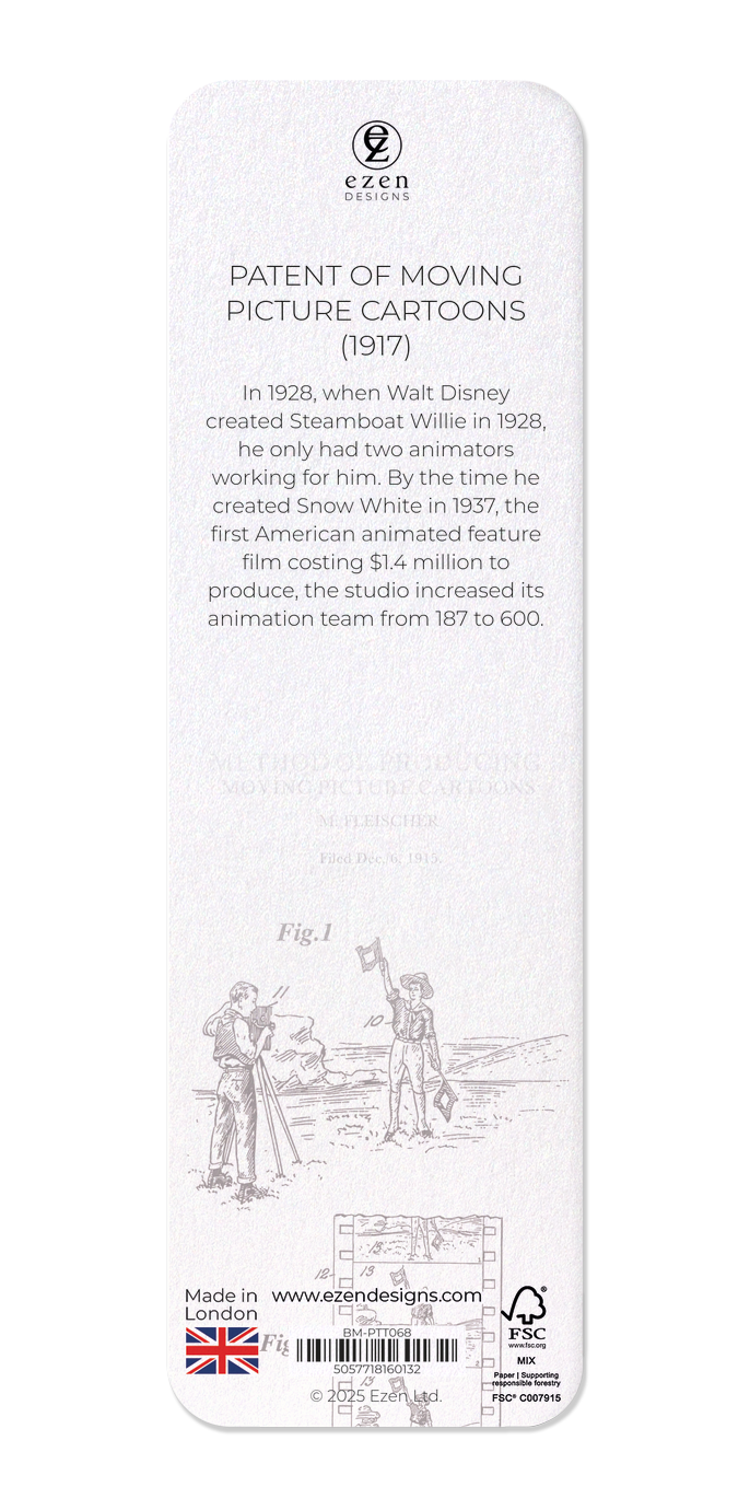 PATENT OF MOVING PICTURE CARTOONS (1917)