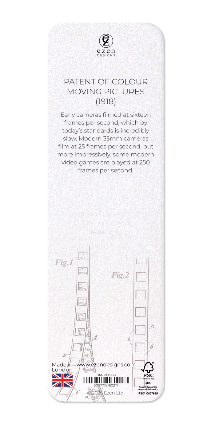 PATENT OF COLOUR MOVING PICTURES (1918)