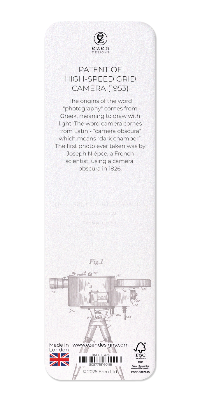 PATENT OF HIGH-SPEED GRID CAMERA (1953)