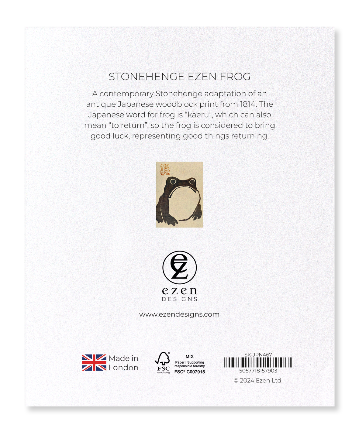 Ezen Designs - Stonehenge Ezen Frog - Sticker Set