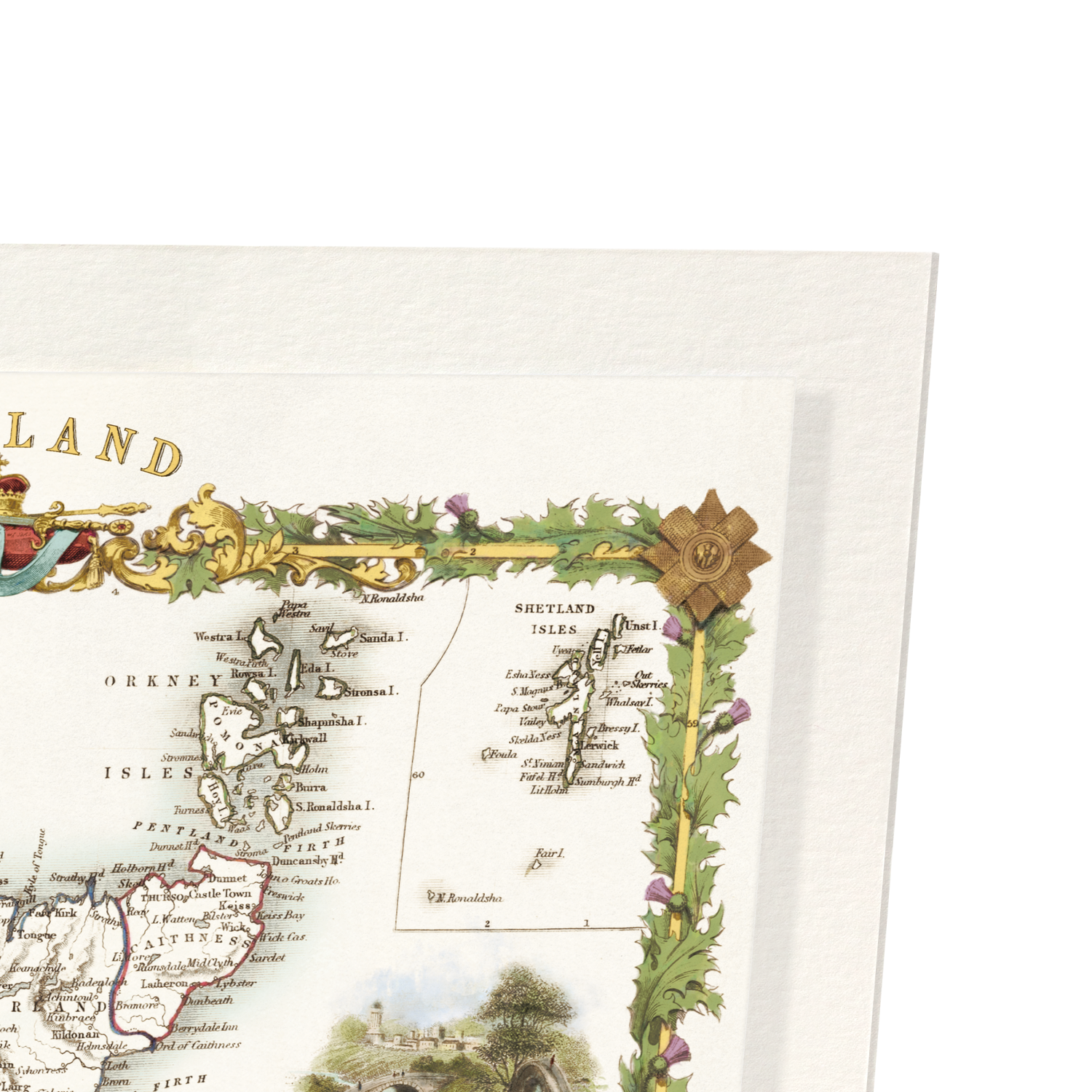 MAP OF SCOTLAND (1851)