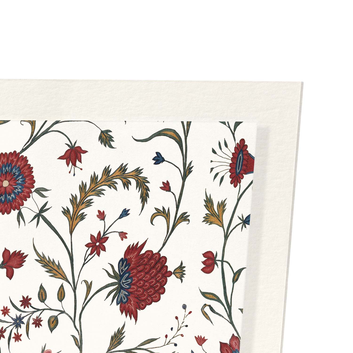 RED FLORAL EMBROIDERY (18TH C.)