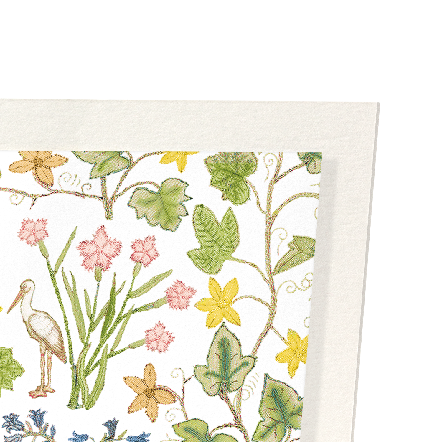 IVY AND FLOWERS ON WHITE (16TH C.)