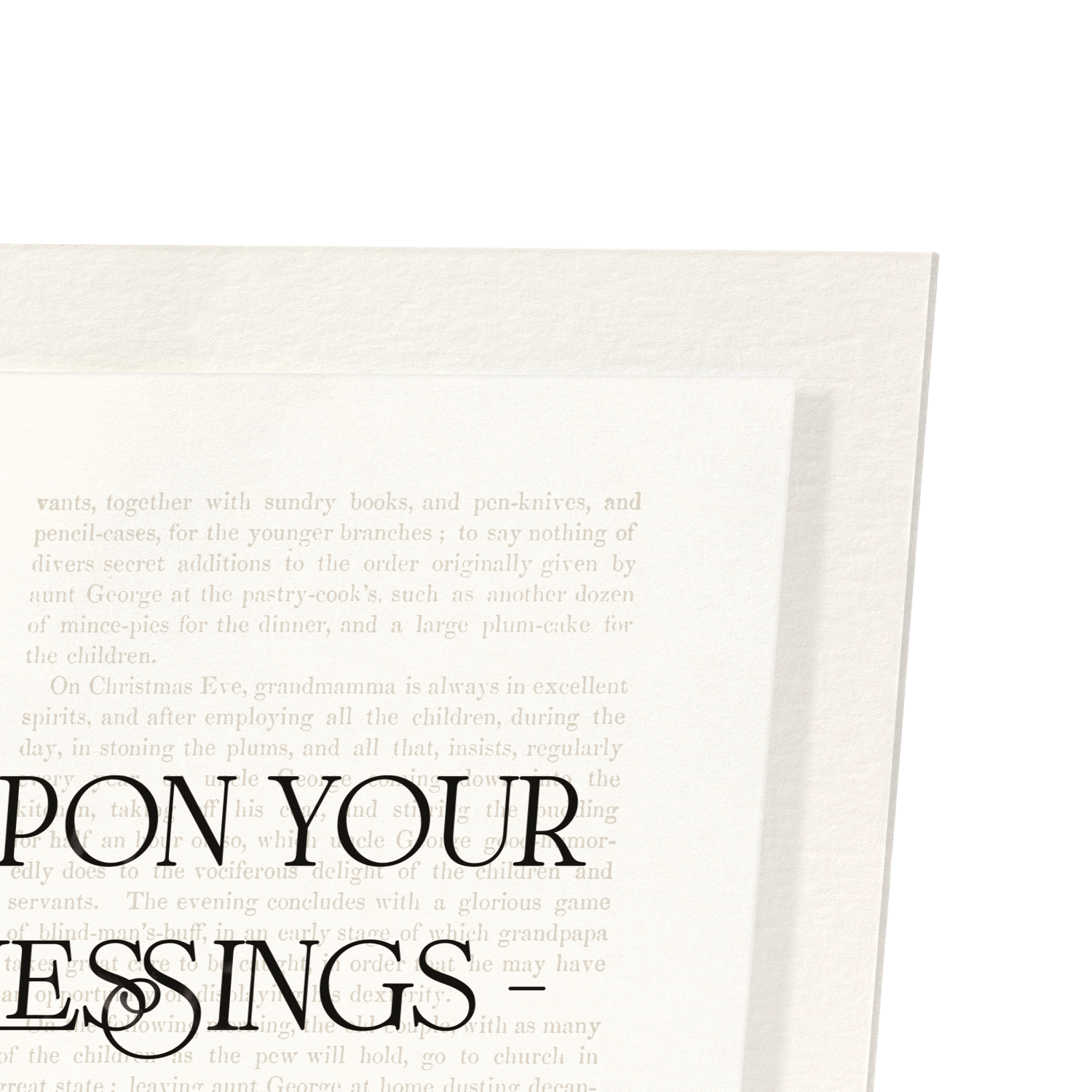 REFLECT UPON YOUR BLESSINGS (1836)