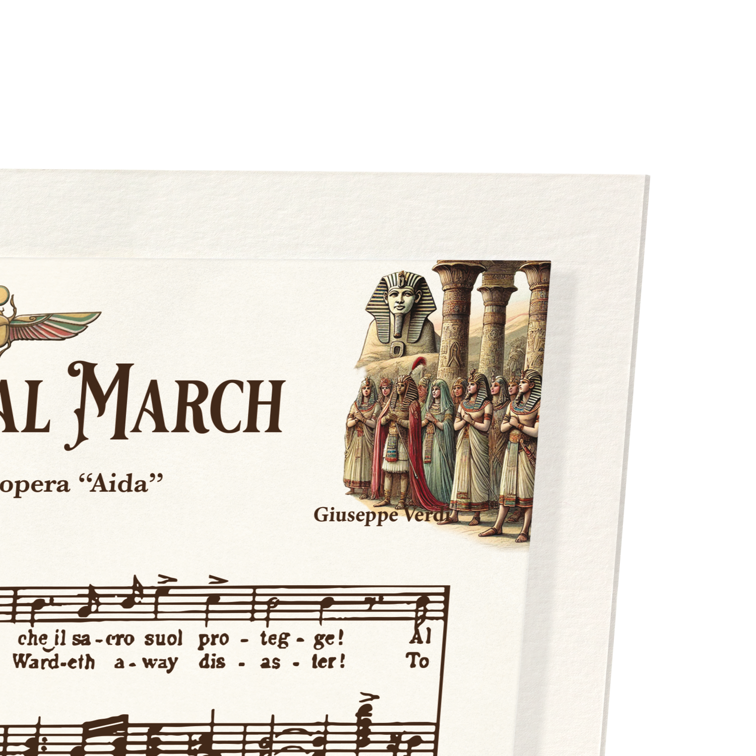 AIDA - TRIUMPHAL MARCH - OPERA MUSIC SCORE