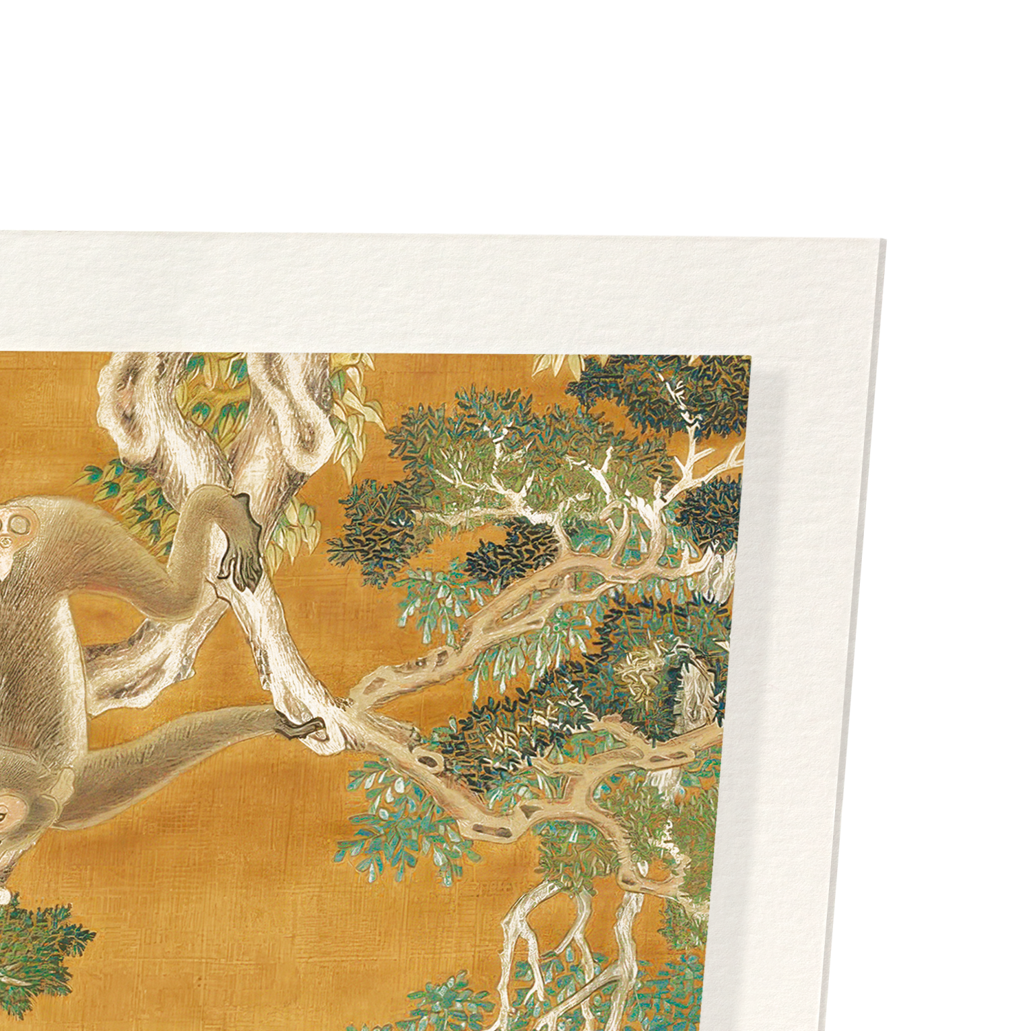 SCROLL OF MONKEYS AND PINE TREES (C.1860)
