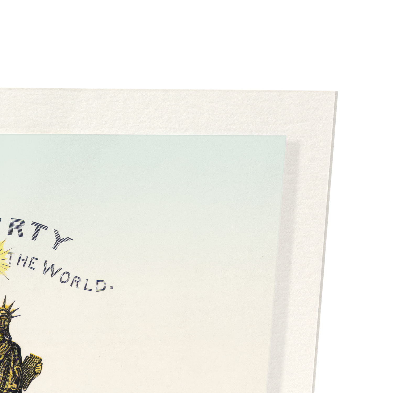 STATUE OF LIBERTY ON BEDLOE'S ISLAND (1885)