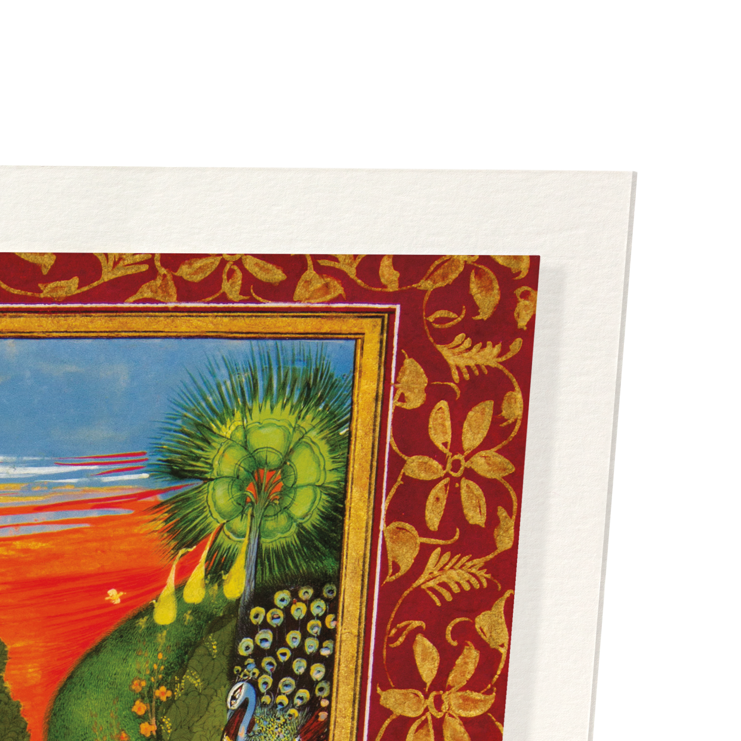 RADHA ET KRISHNA UN BOISSON FLEURI (1720)