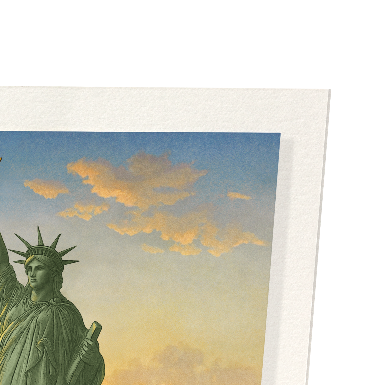 STATUE OF LIBERTY AT SUNRISE