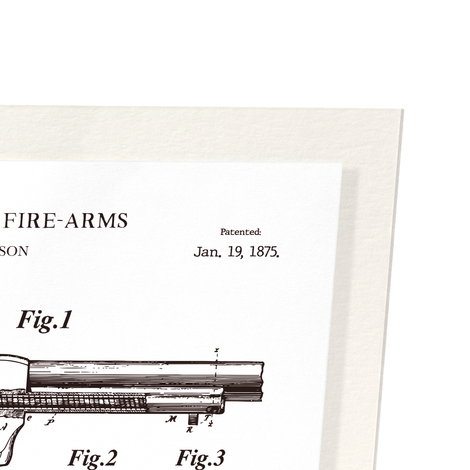 PATENT OF REVOLVING FIRE-ARMS (1875)