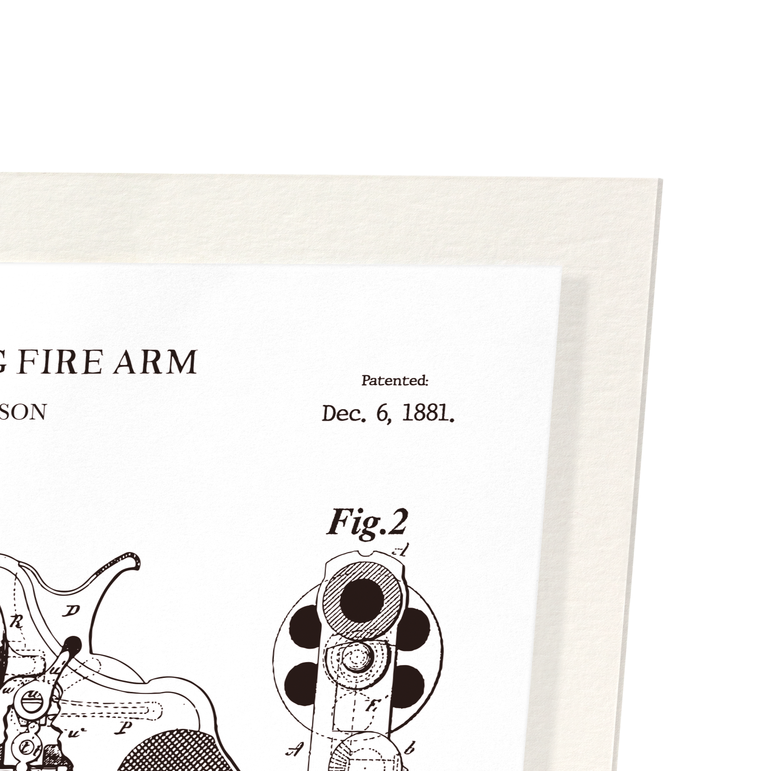 PATENT OF REVOLVING FIRE-ARMS (1881)