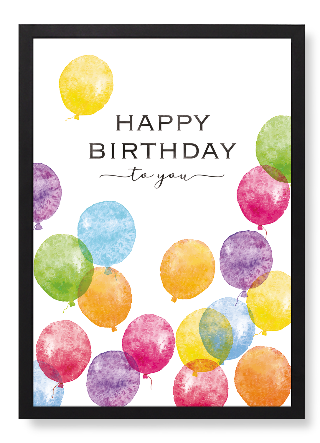 COLOURFUL BIRTHDAY BALLOONS