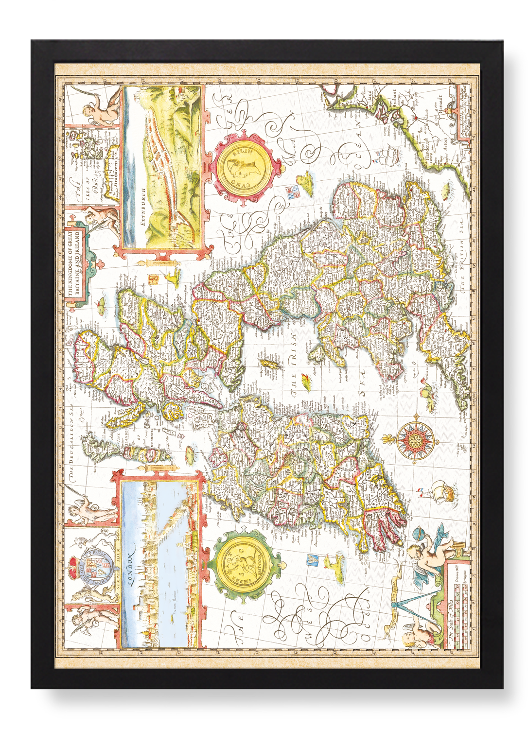 GREAT BRITAIN AND IRELAND BY JOHN SPEED (C.1611)