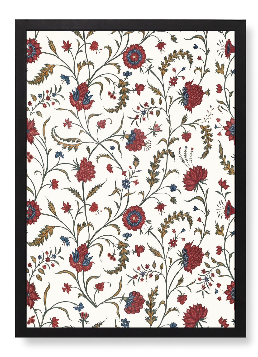 RED FLORAL EMBROIDERY (18TH C.)