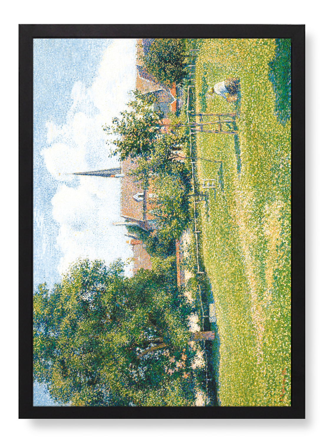 THE HOUSE OF THE DEAF WOMAN AND THE BELFRY AT ERAGNY (1886)