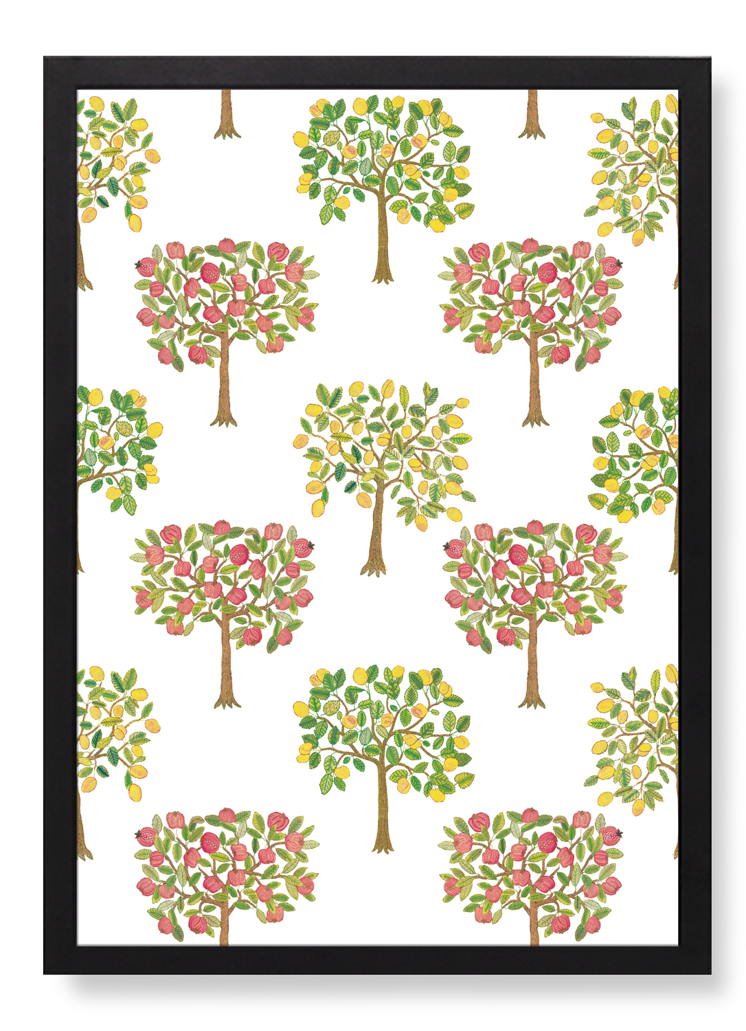 POMEGRANATE AND LEMON TREES ON WHITE (16TH C.)