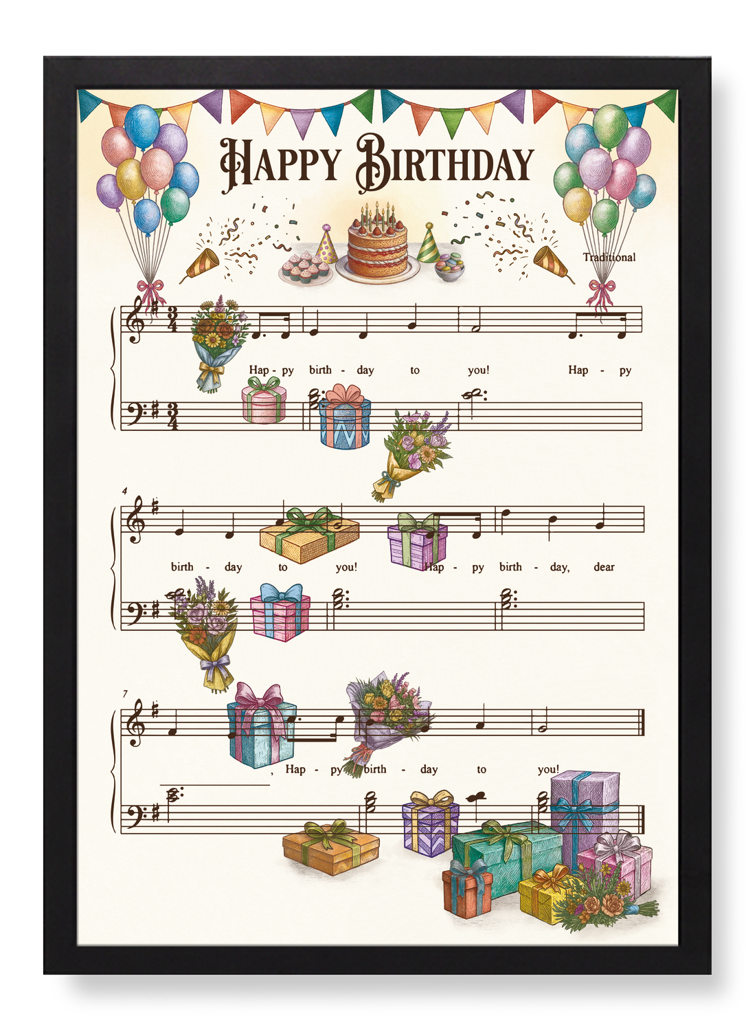 BIRTHDAY MUSIC SCORE