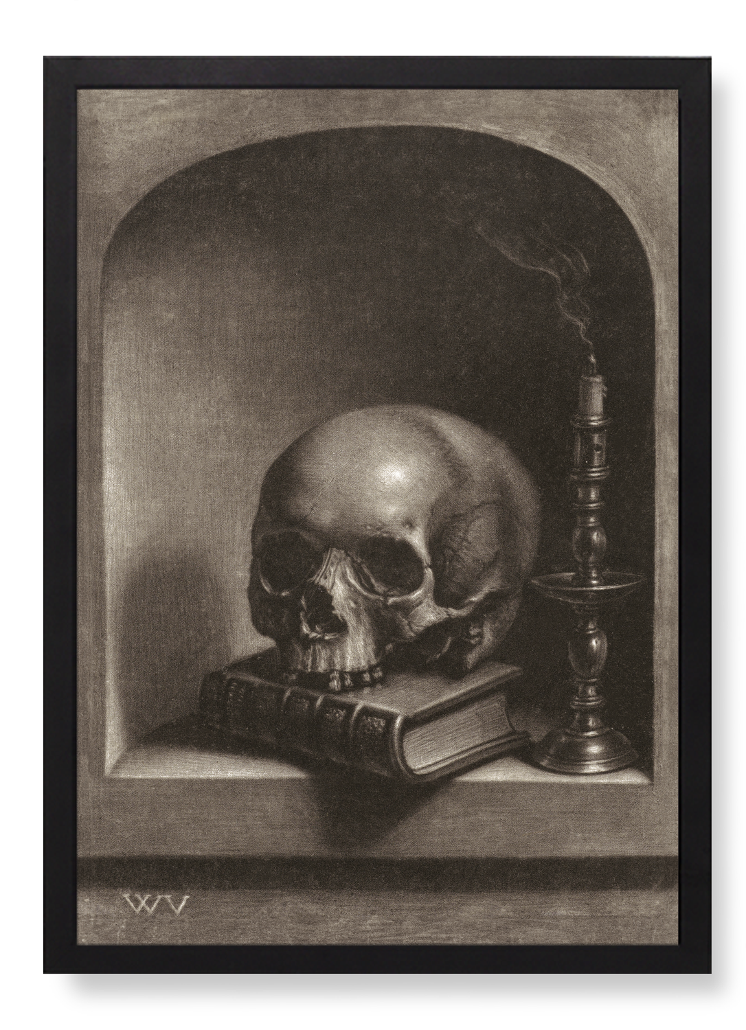 VANITAS STILL LIFE IN A NICHE (17THC)