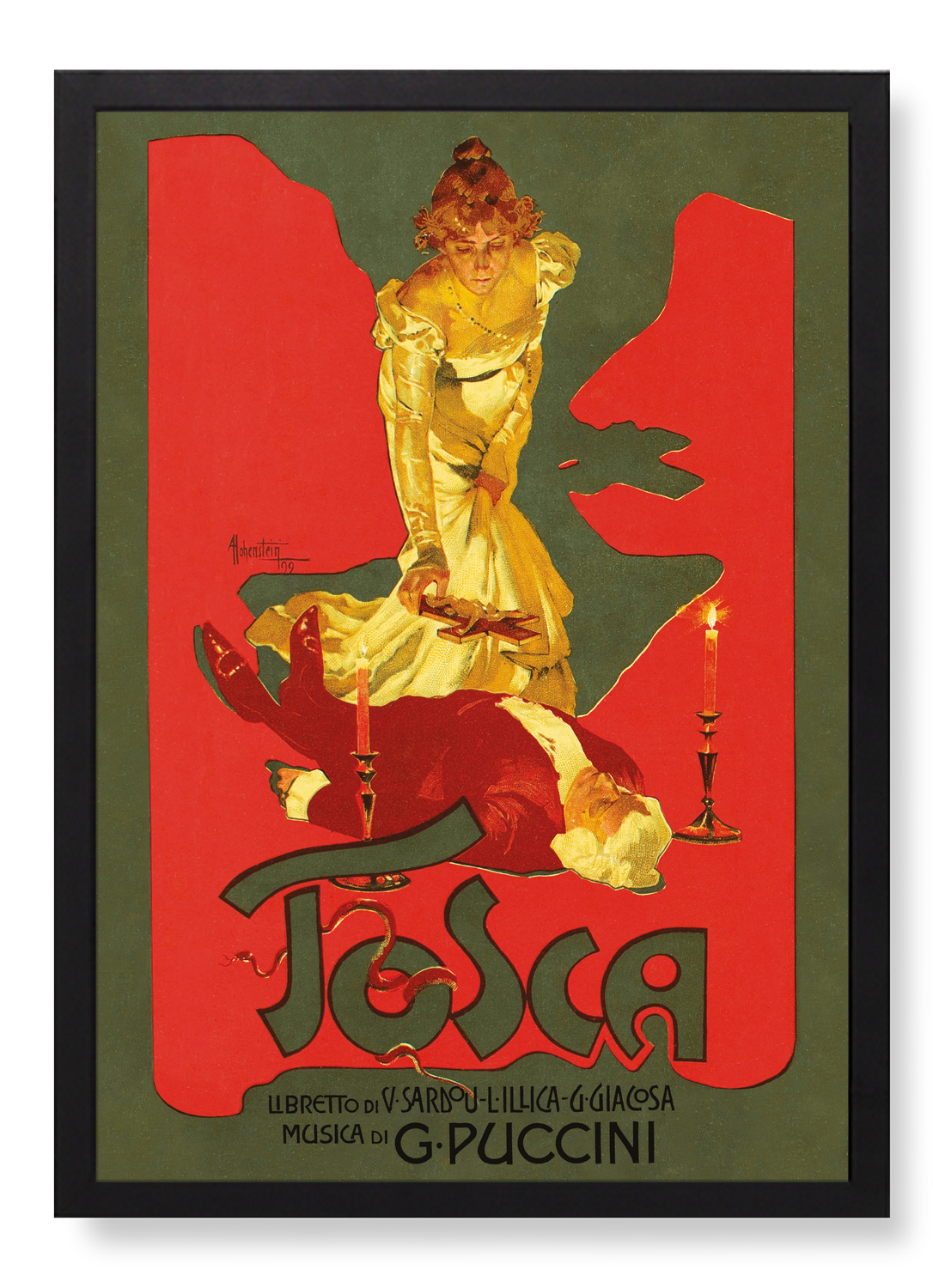 POSTER FOR TOSCA (1899)