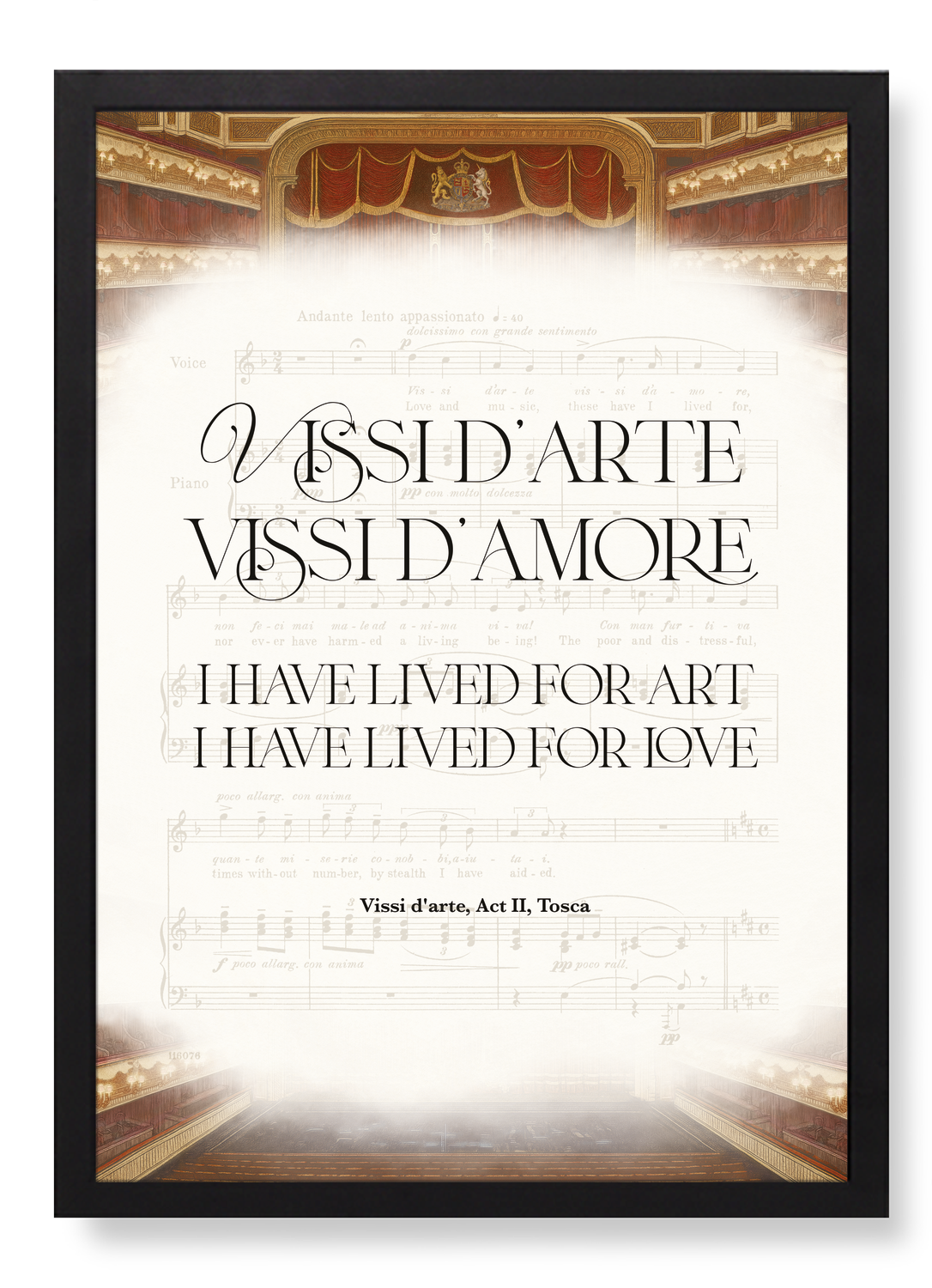 VISSI D'ARTE FROM TOSCA ACT II