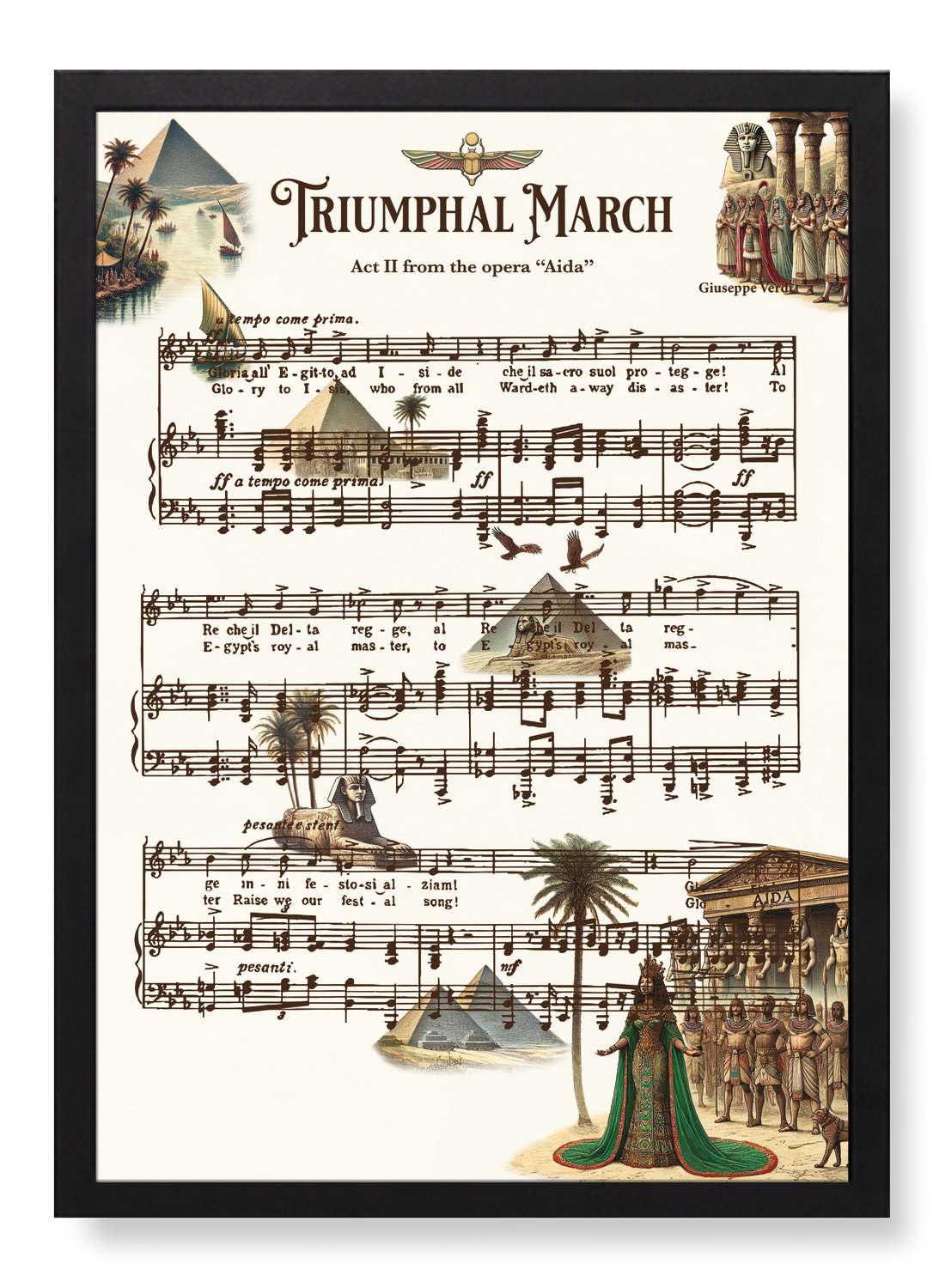 AIDA - TRIUMPHAL MARCH - OPERA MUSIC SCORE