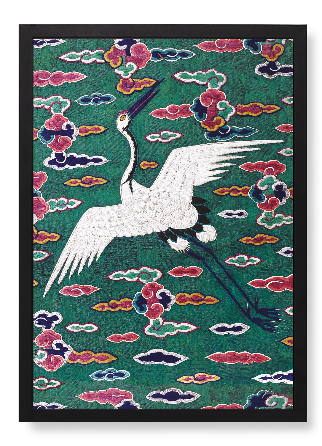 KOREAN HYUNGBAE RANK BADGE OF CRANE (LATE 19TH C)