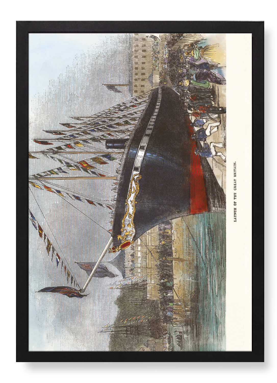 LAUNCH OF SS GREAT BRITAIN (1843)