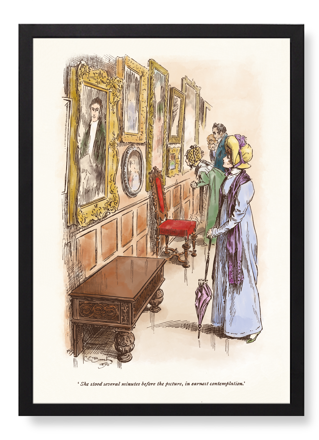 BEFORE THE PICTURE IN CONTEMPLATION (1895)