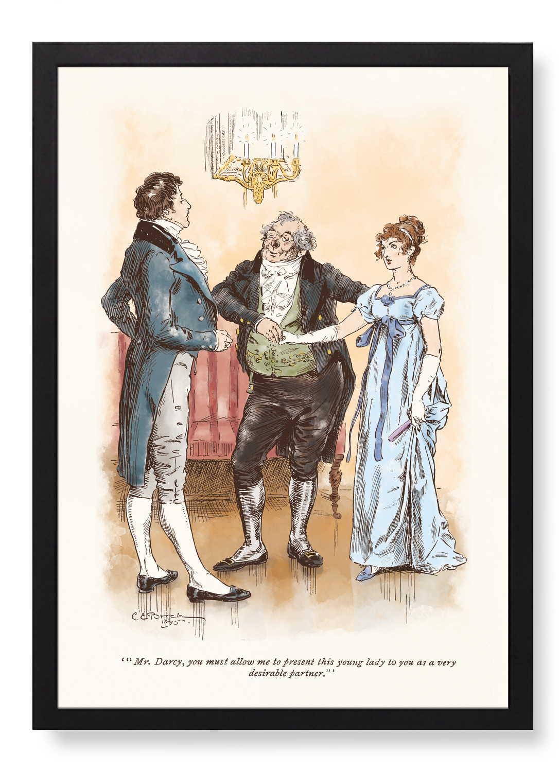 YOUNG LADY AS A DESIRABLE PARTNER (1895)