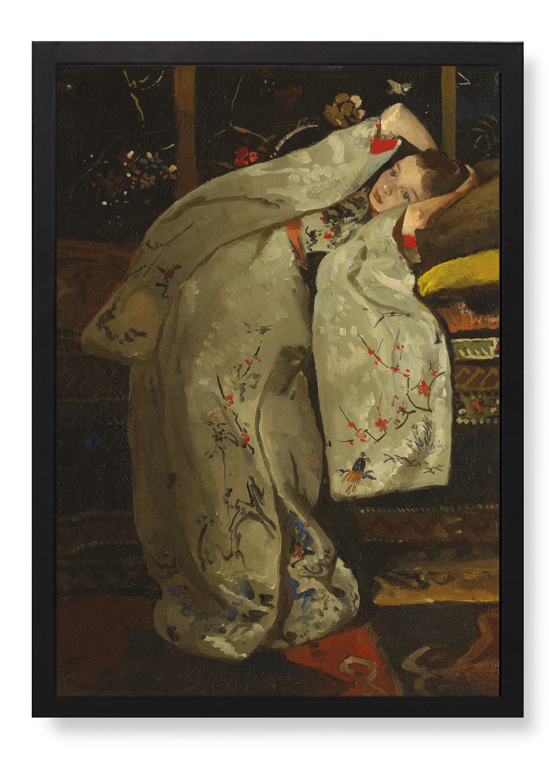 GIRL IN WHITE KIMONO (1894)