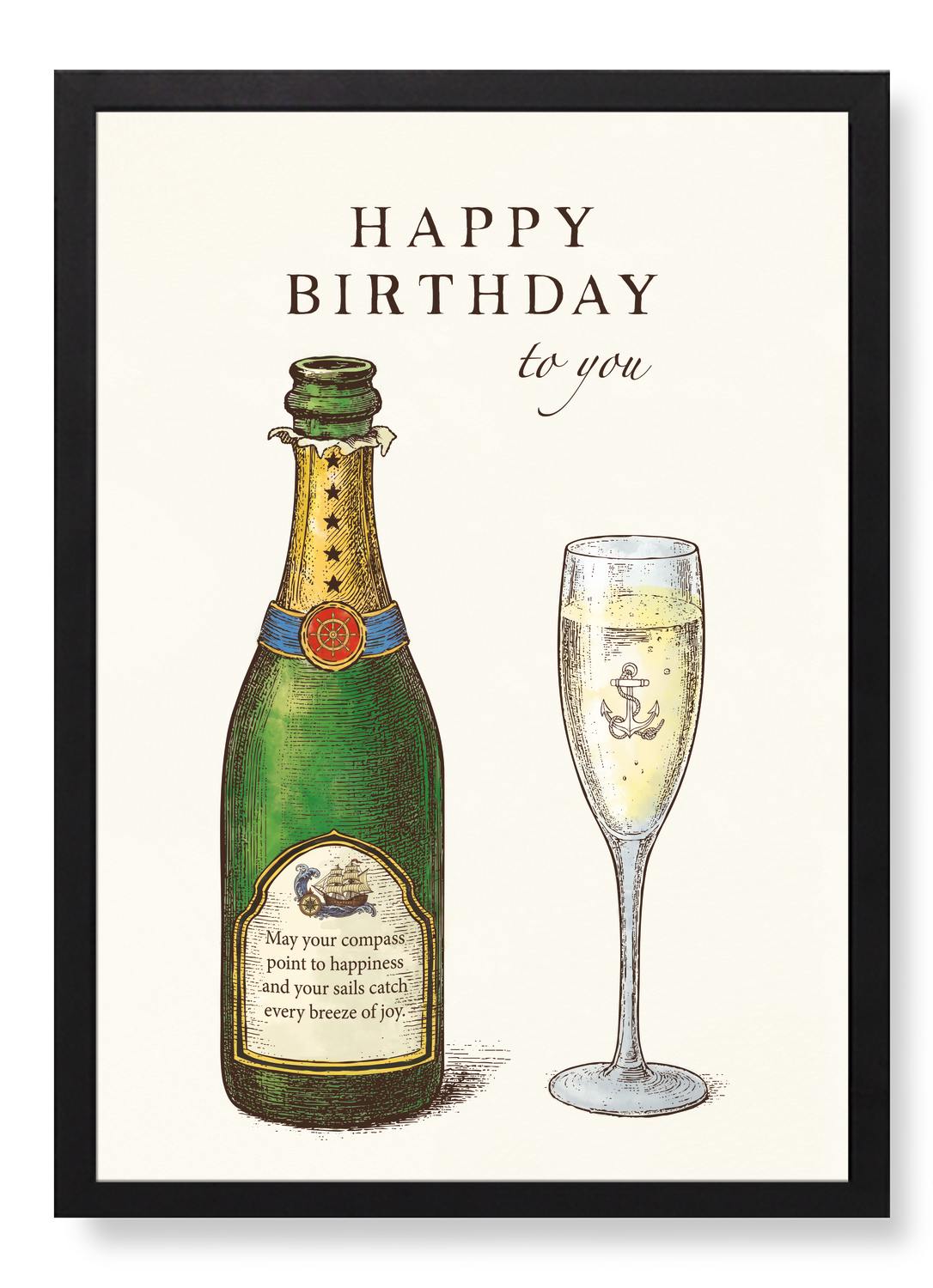 MARITIME HAPPY BIRTHDAY CHAMPAGNE