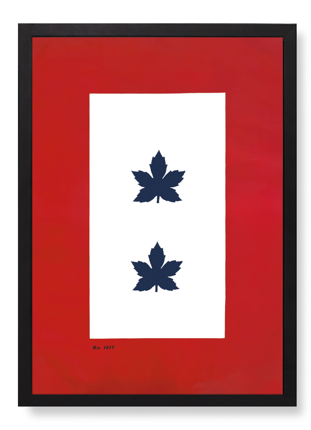 CANADIAN SERVICE FLAG – TWO IN SERVICE (1917–1918)