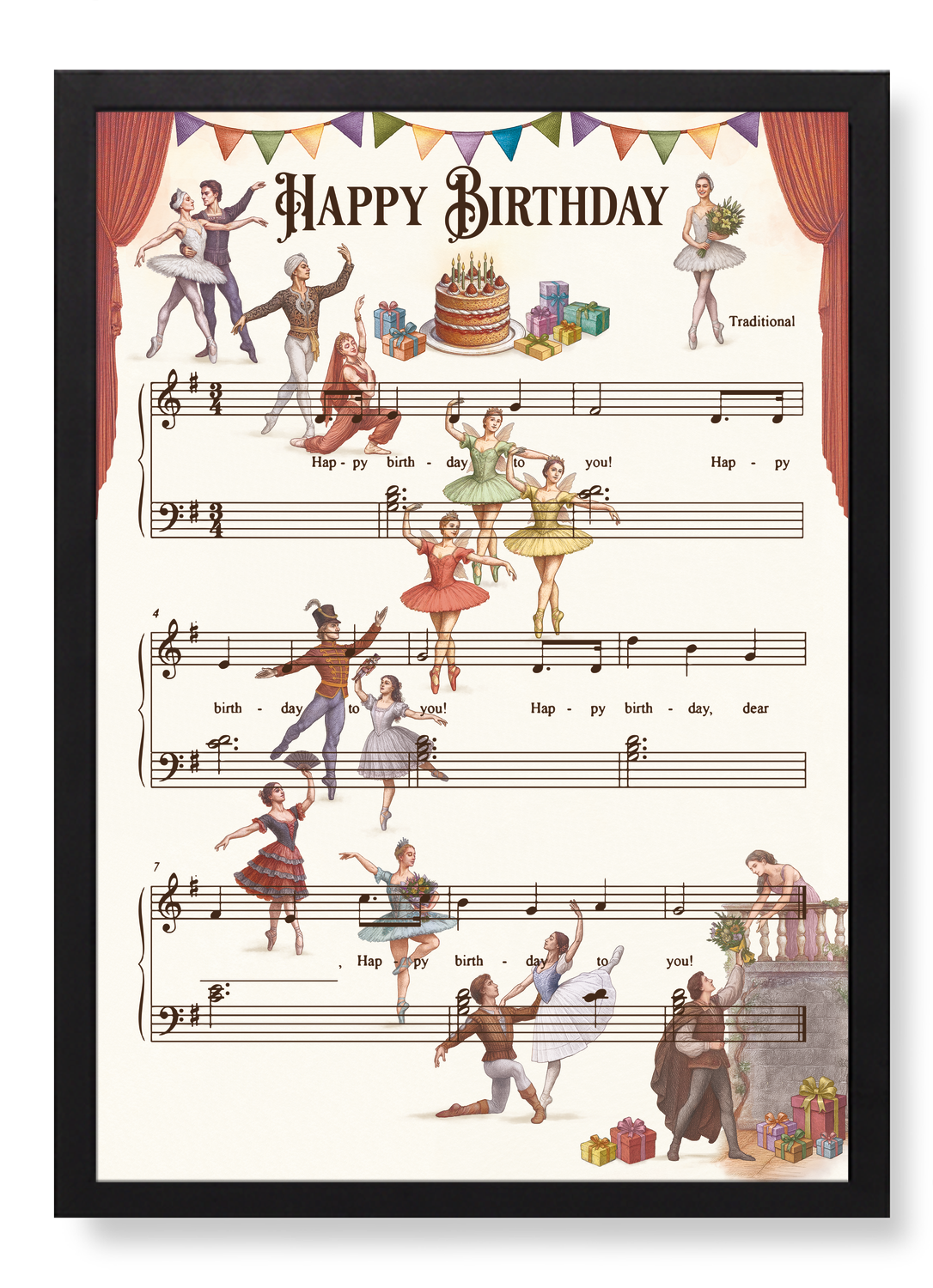 BALLET BIRTHDAY MUSIC SCORE