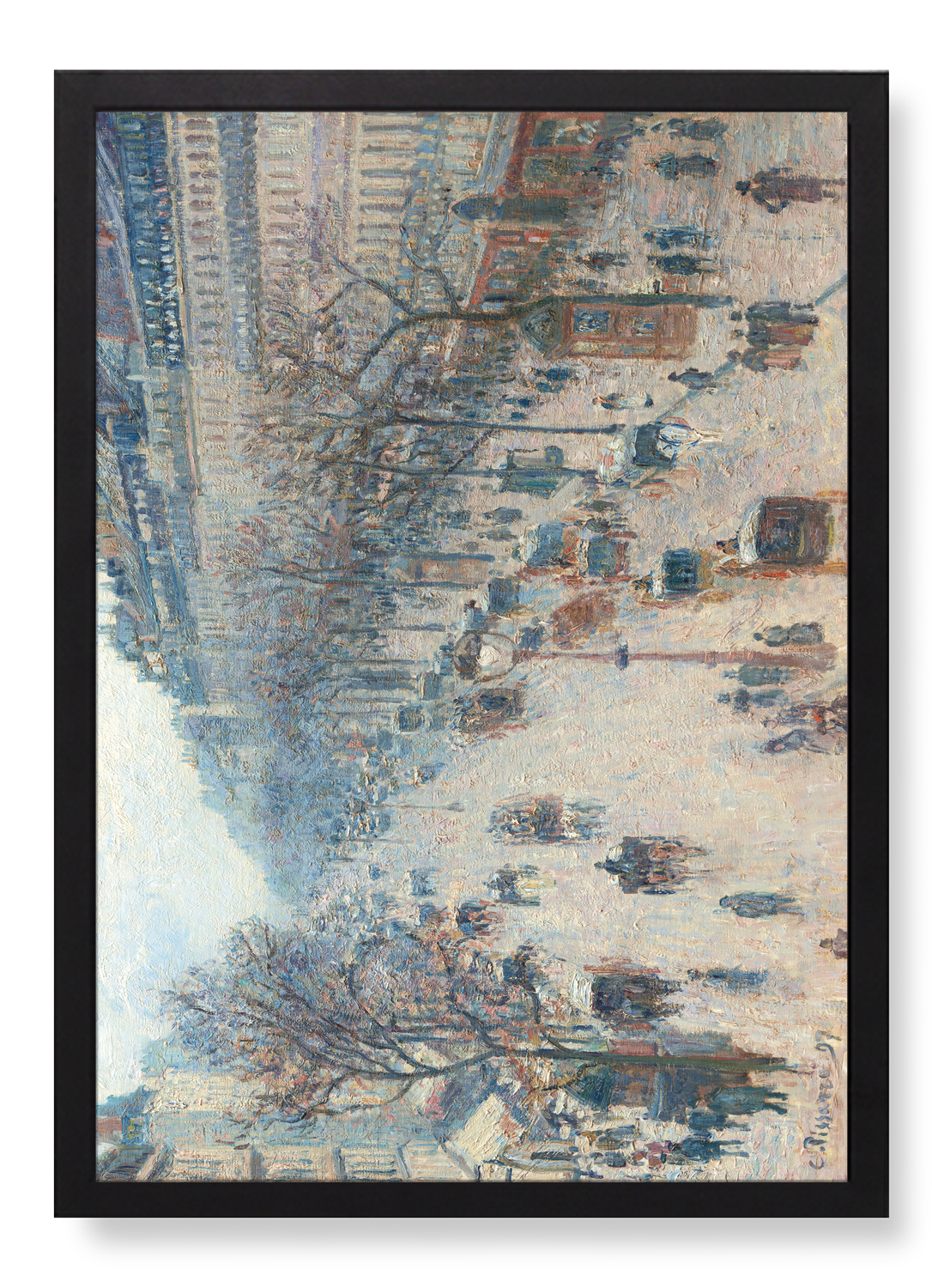 THE BOULEVARD MONTMARTRE ON A WINTER MORNING (1897)