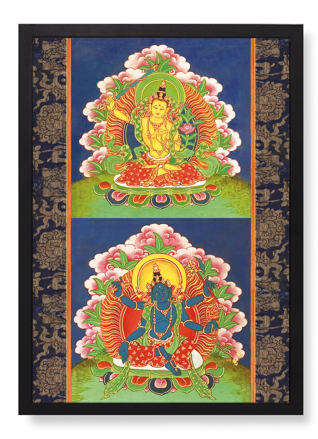 FRONT COVER OF A BUDDHIST MANUSCRIPT