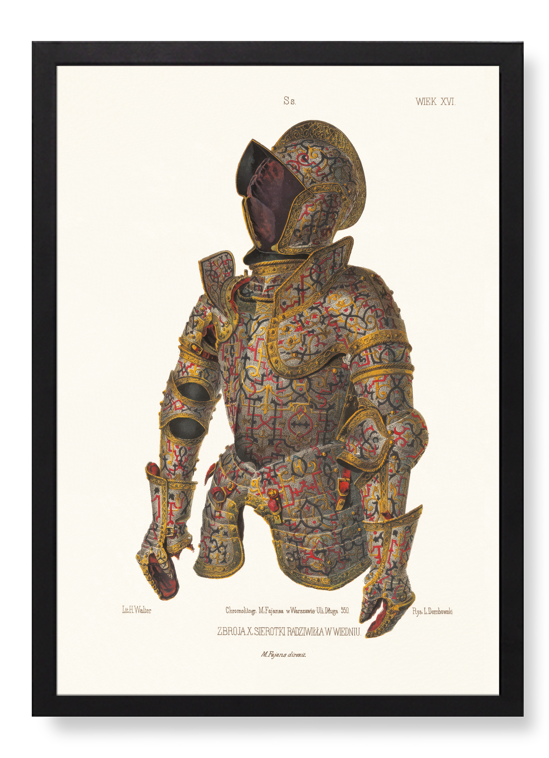 RADZIWIŁŁ THE BLACK - CEREMONIAL ARMOUR STUDY (1855–1869)