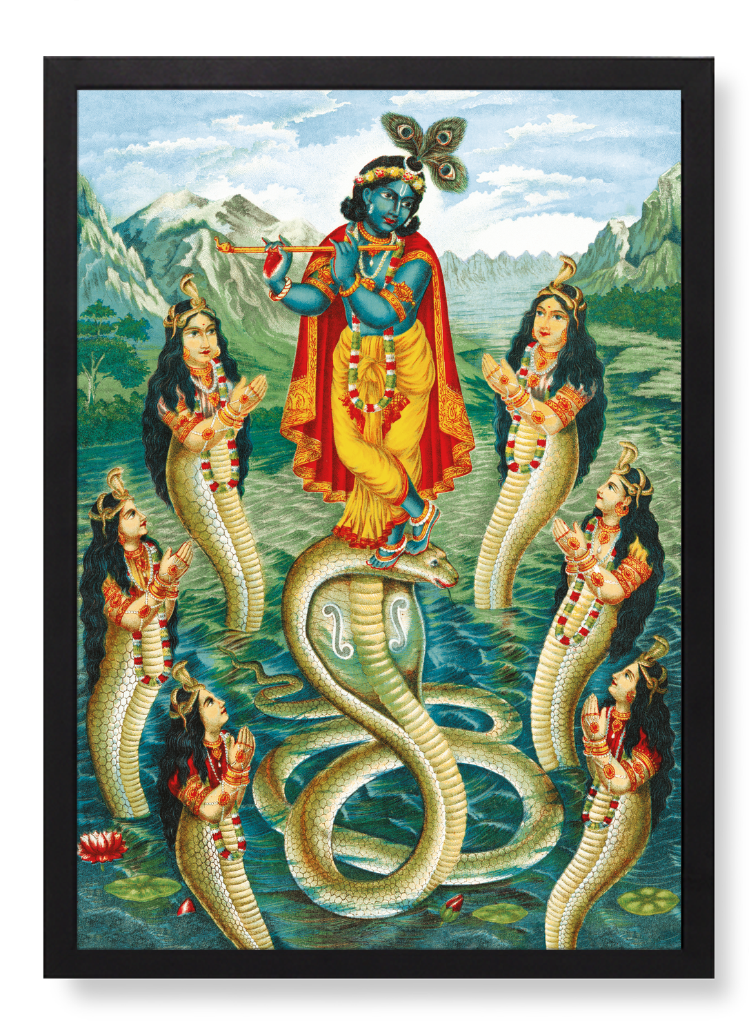 KRISHNA MAÎTRISANT KALIYA (VERS 1890)