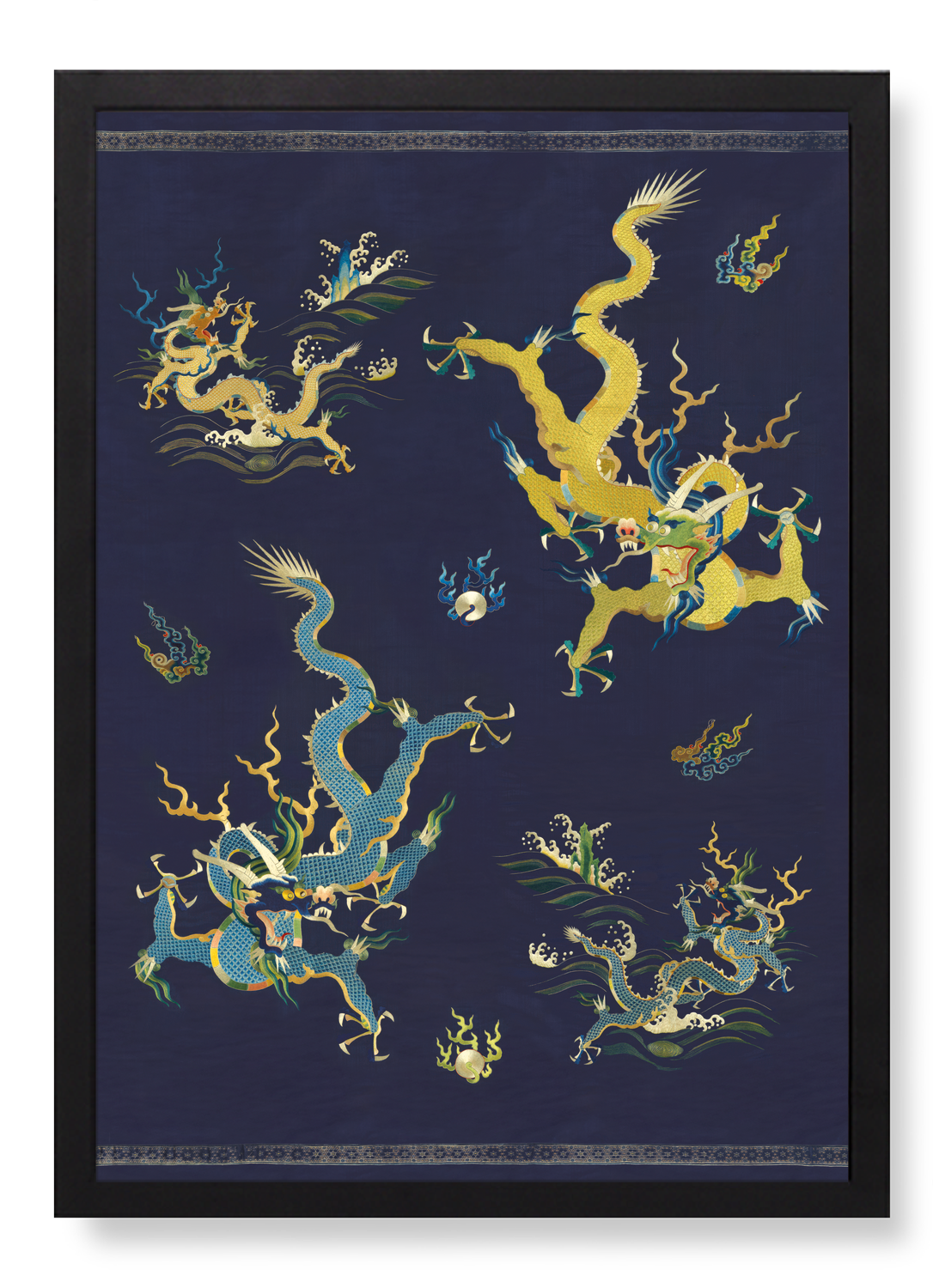 BANDE DE CHAISE ORNÉE DE DRAGONS (18E S.)