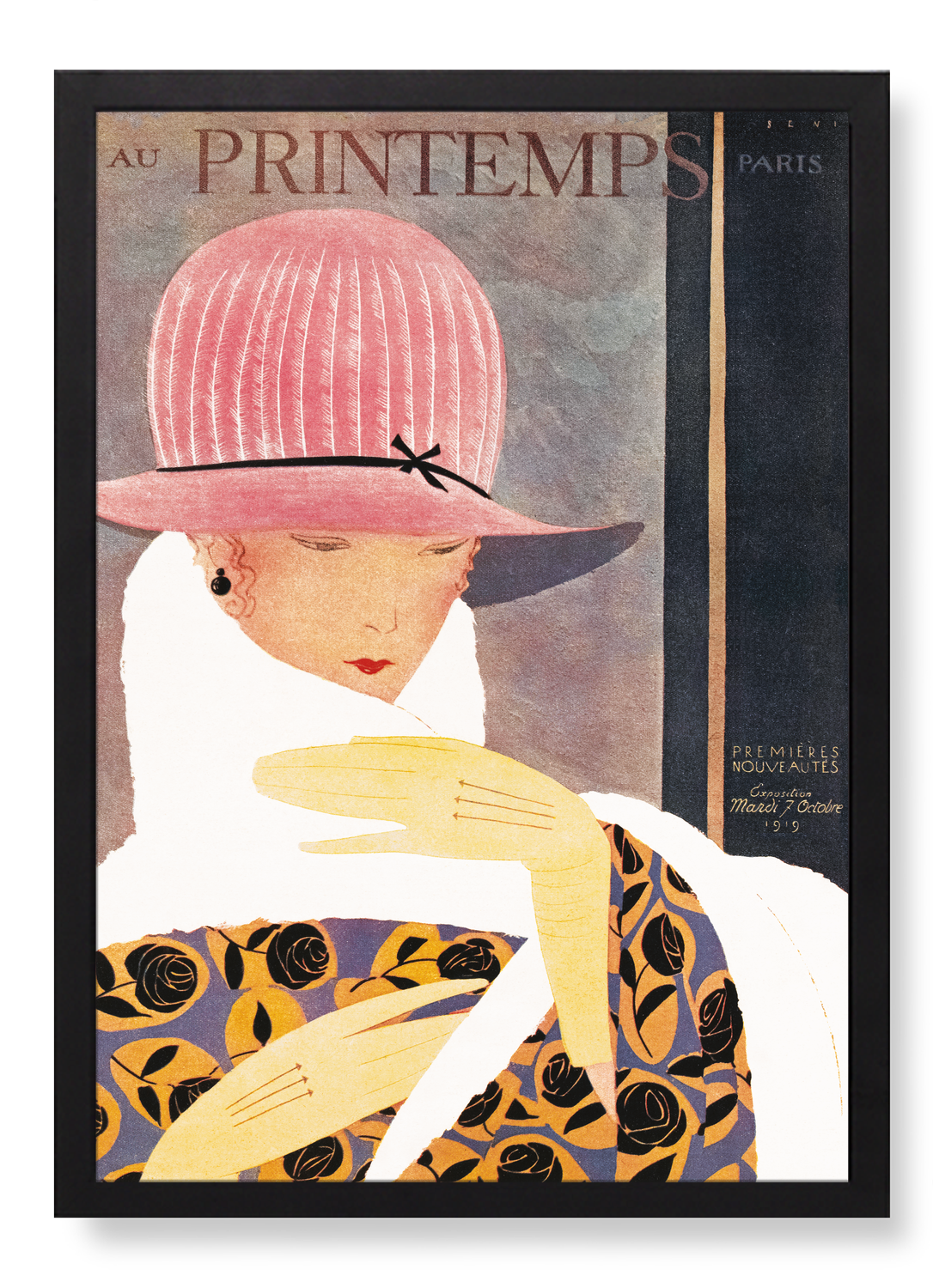 AU PRINTEMPS AFFICHE PUBLICITAIRE (1919)