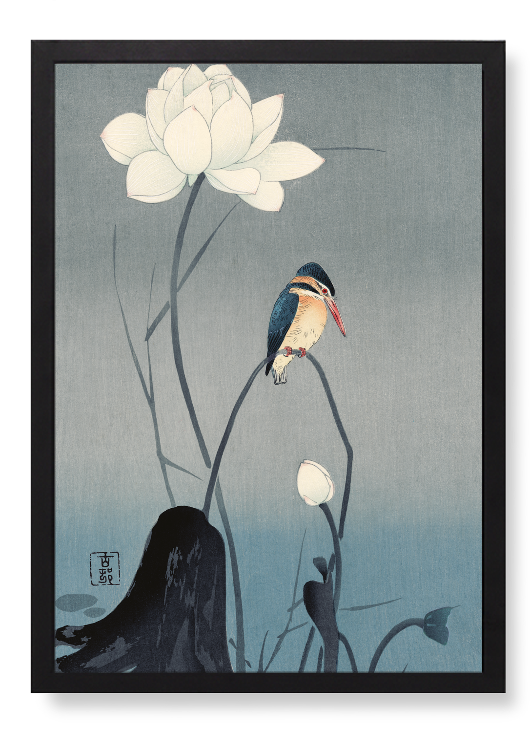 KINGFISHER AND LOTUS (C.1910)