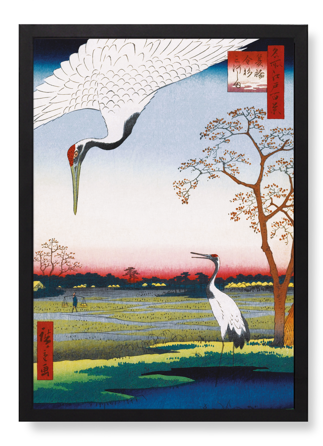 CRANES AT MIKAWA ISLAND (1857)