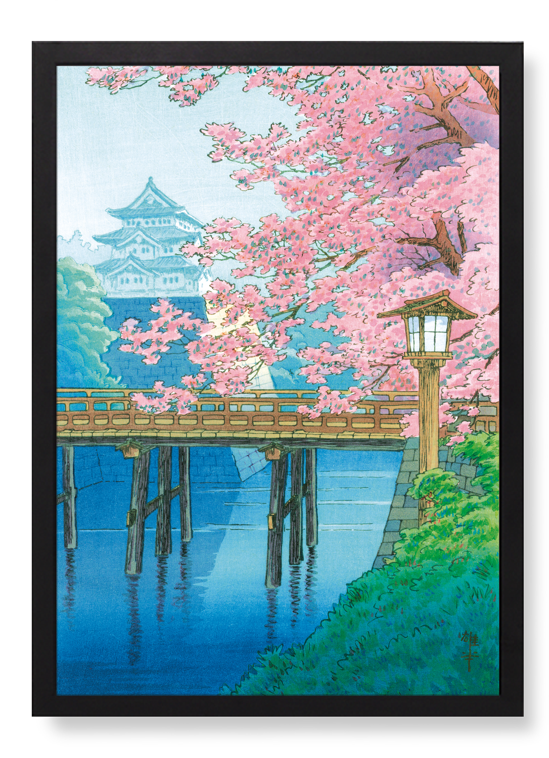 CASTLE AND CHERRY BLOSSOMS