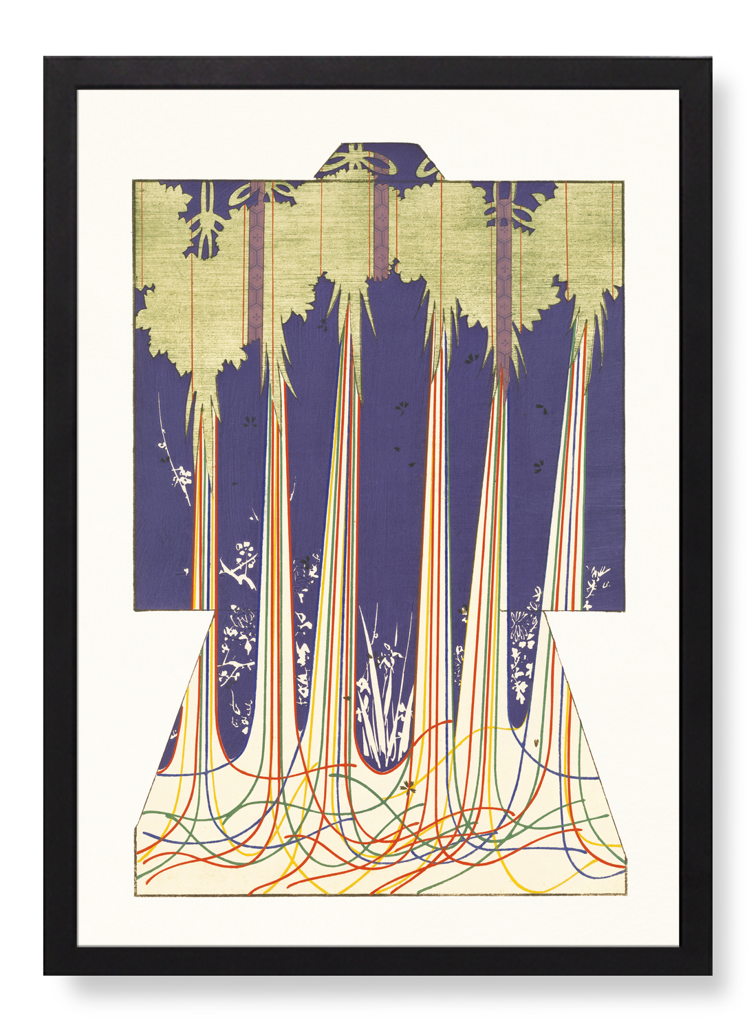 KIMONO OF FIVE COLOURED STRINGS OF BUDDHISM (1899)