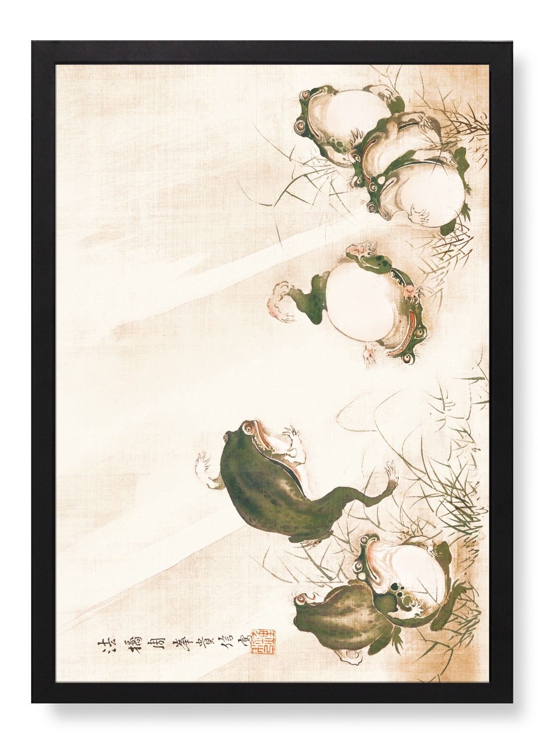 FROGS IN SUMO MATCH (EARLY 19TH C)