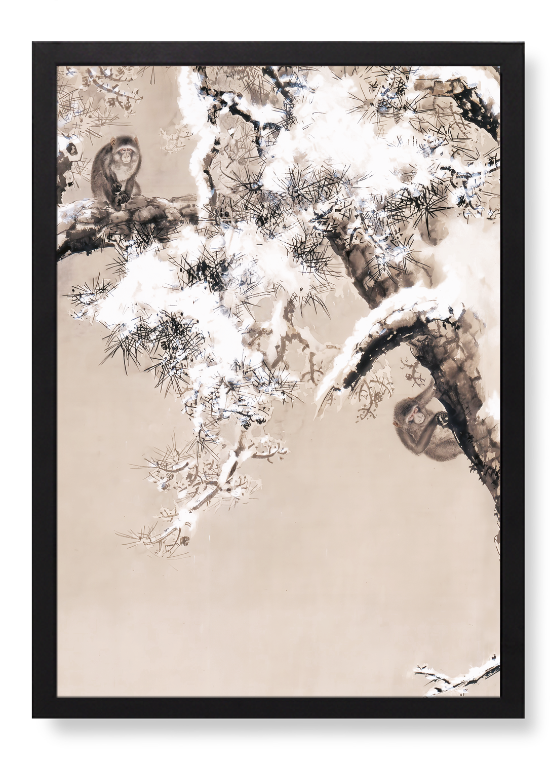 MONKEYS IN PINE TREES (1853)