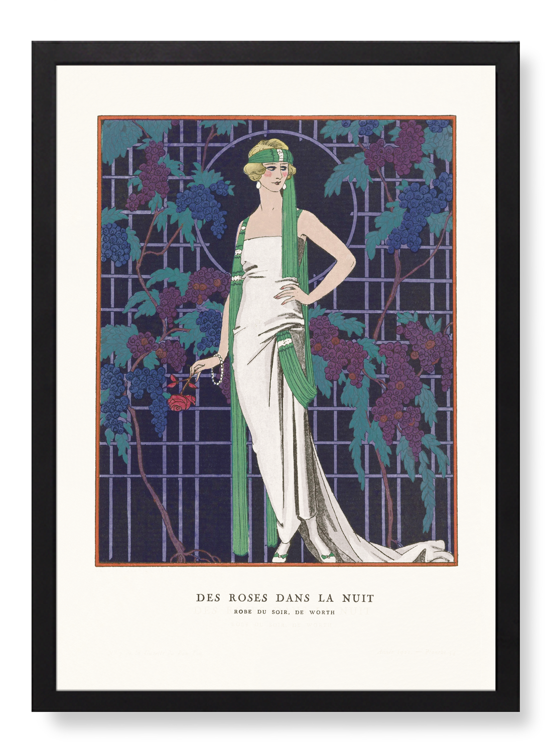 EVENING GOWN BY THE HOUSE OF WORTH (1921)