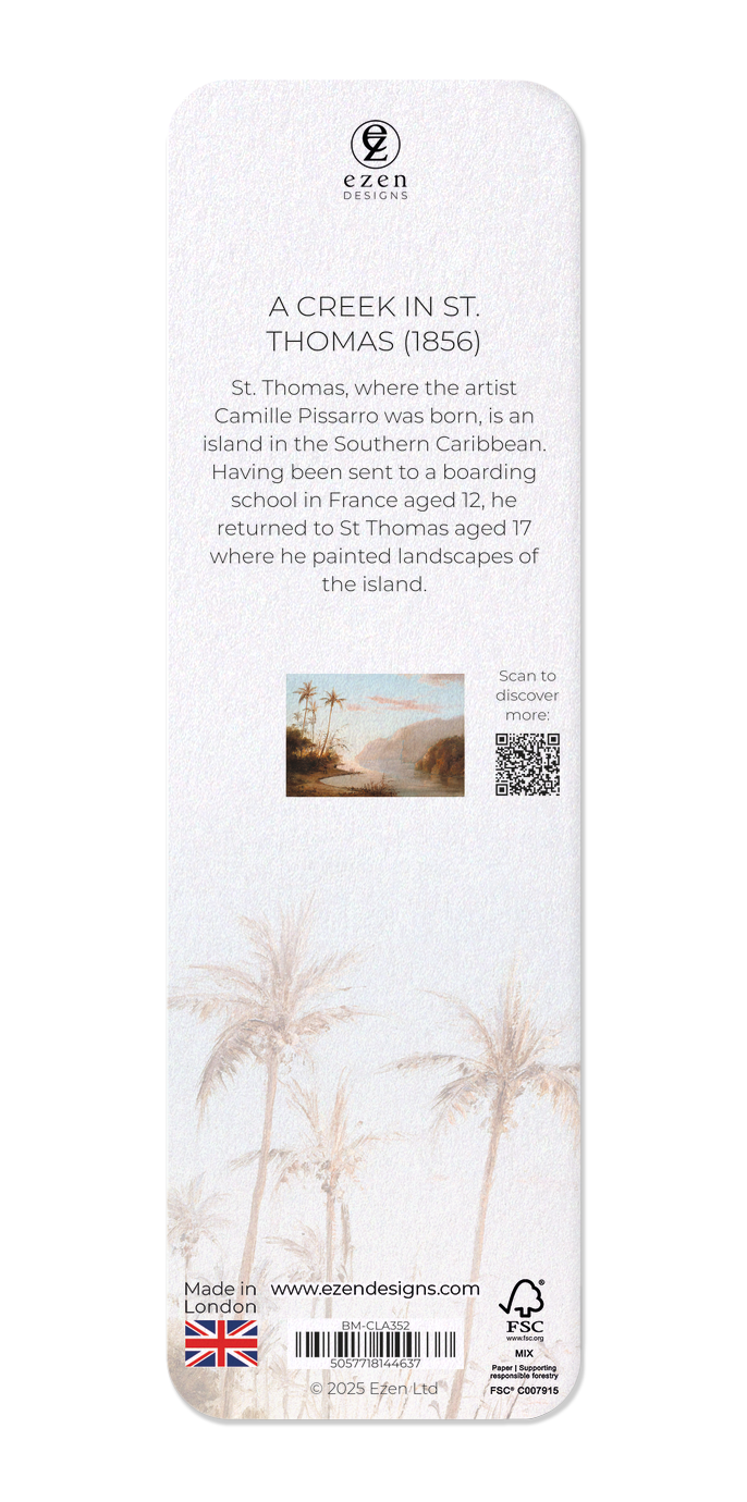 Ezen - A Creek in St. Thomas (1856) - Bookmark - Back